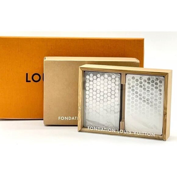 Louis Vuitton Fondation Luxury Playing Cards Set With Wooden Box - Picture 1 of 12